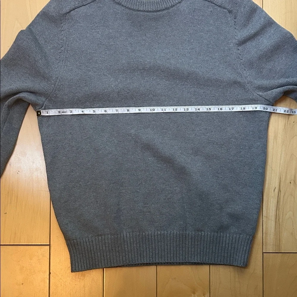 J. Crew Men's Heritage Cotton Crewneck Charcoal Sweater